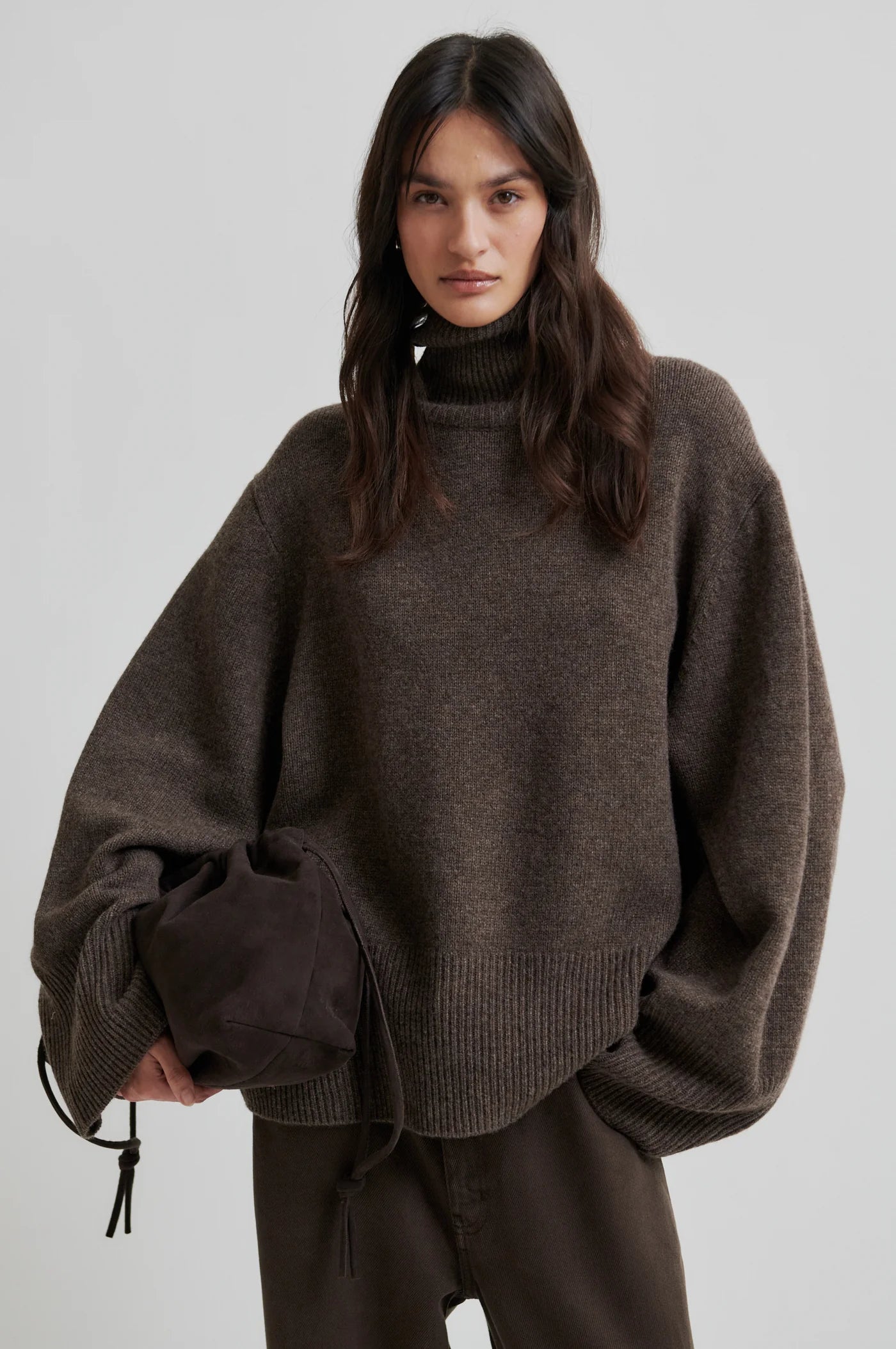 Second Female Brown Knit T-Neck