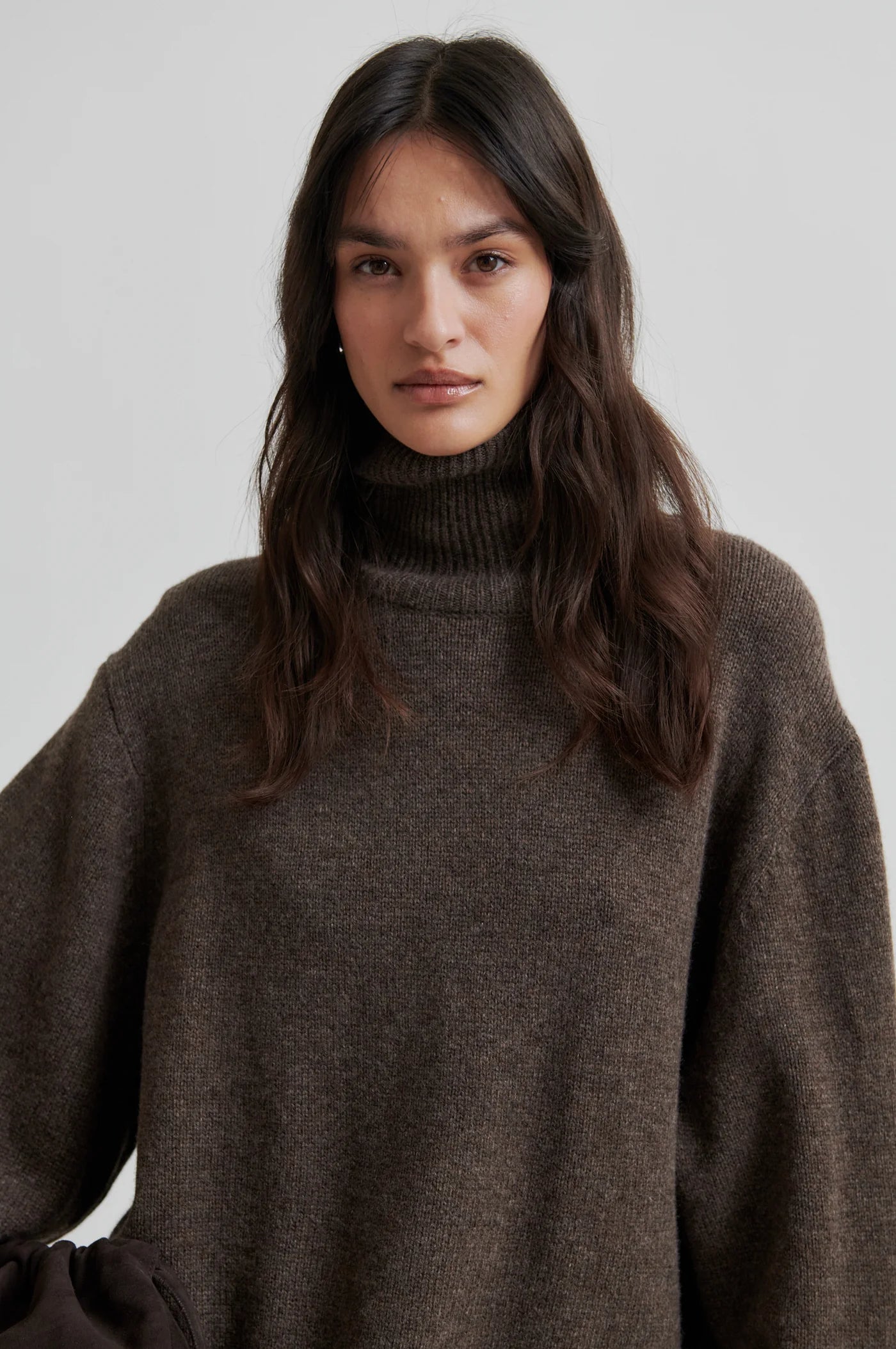 Second Female Brown Knit T-Neck