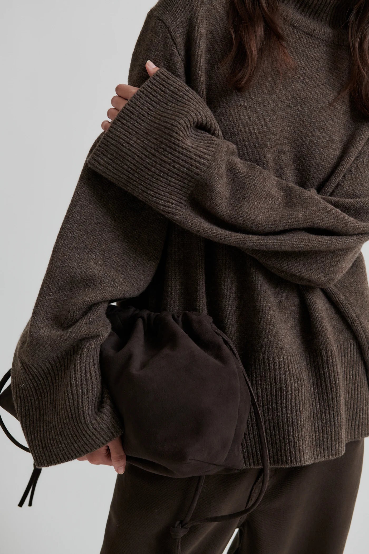 Second Female Brown Knit T-Neck