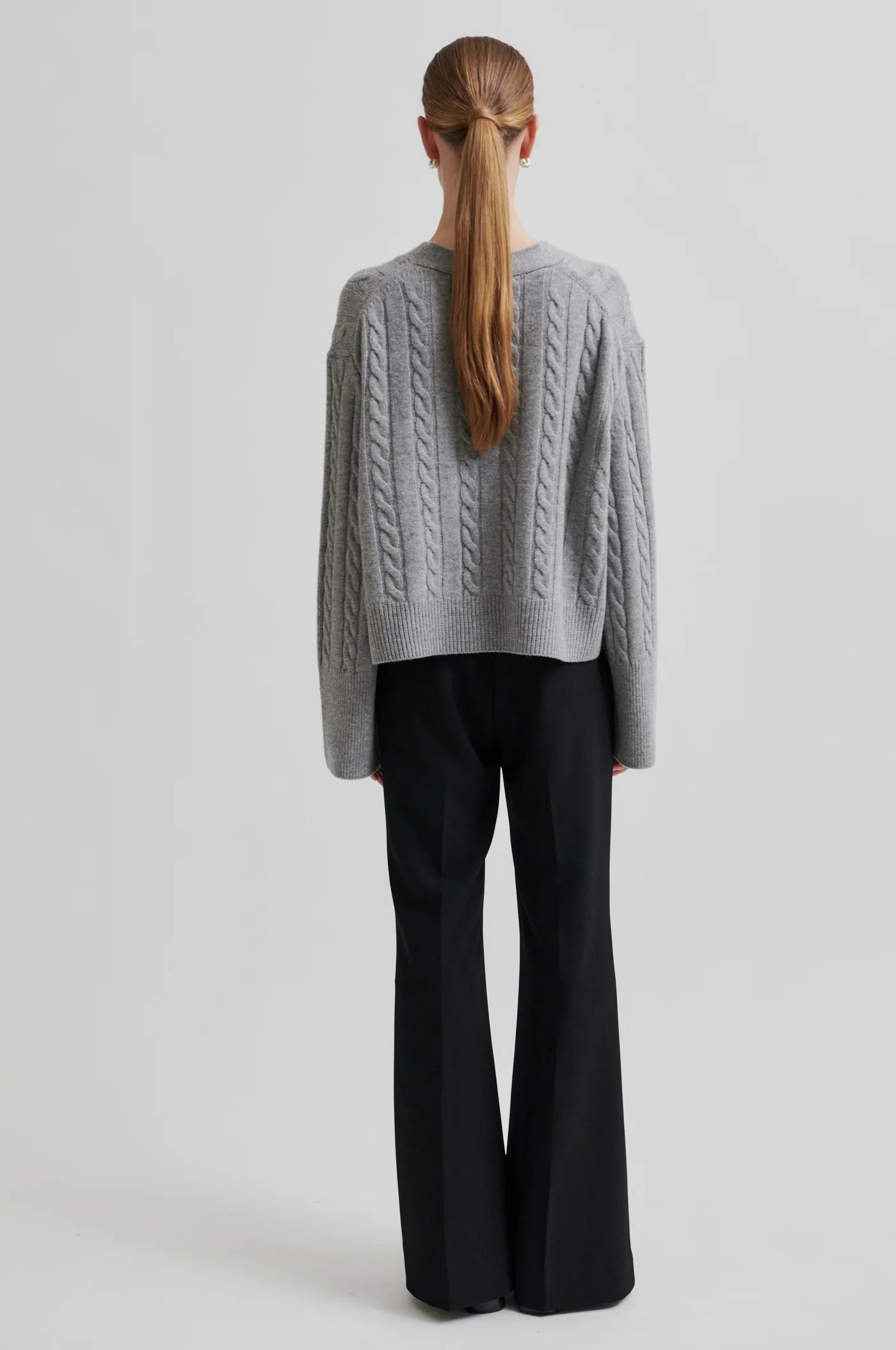Second Female Grey Knit Cardigan