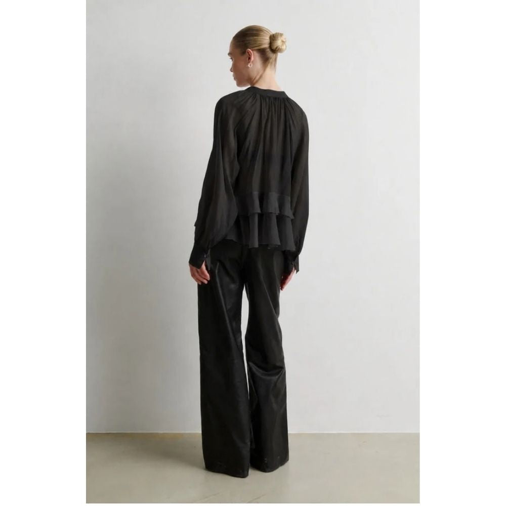 Second Female Black Tundra Frill Blouse