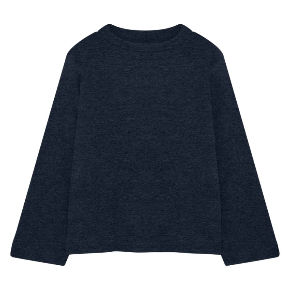 By Basics Navy Melange Blouse