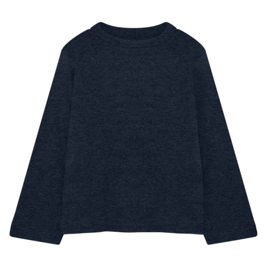 By Basics Navy Melange Blouse