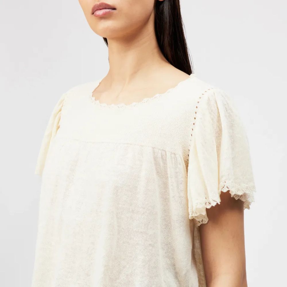 Drykorn Creme Taylie Bluse