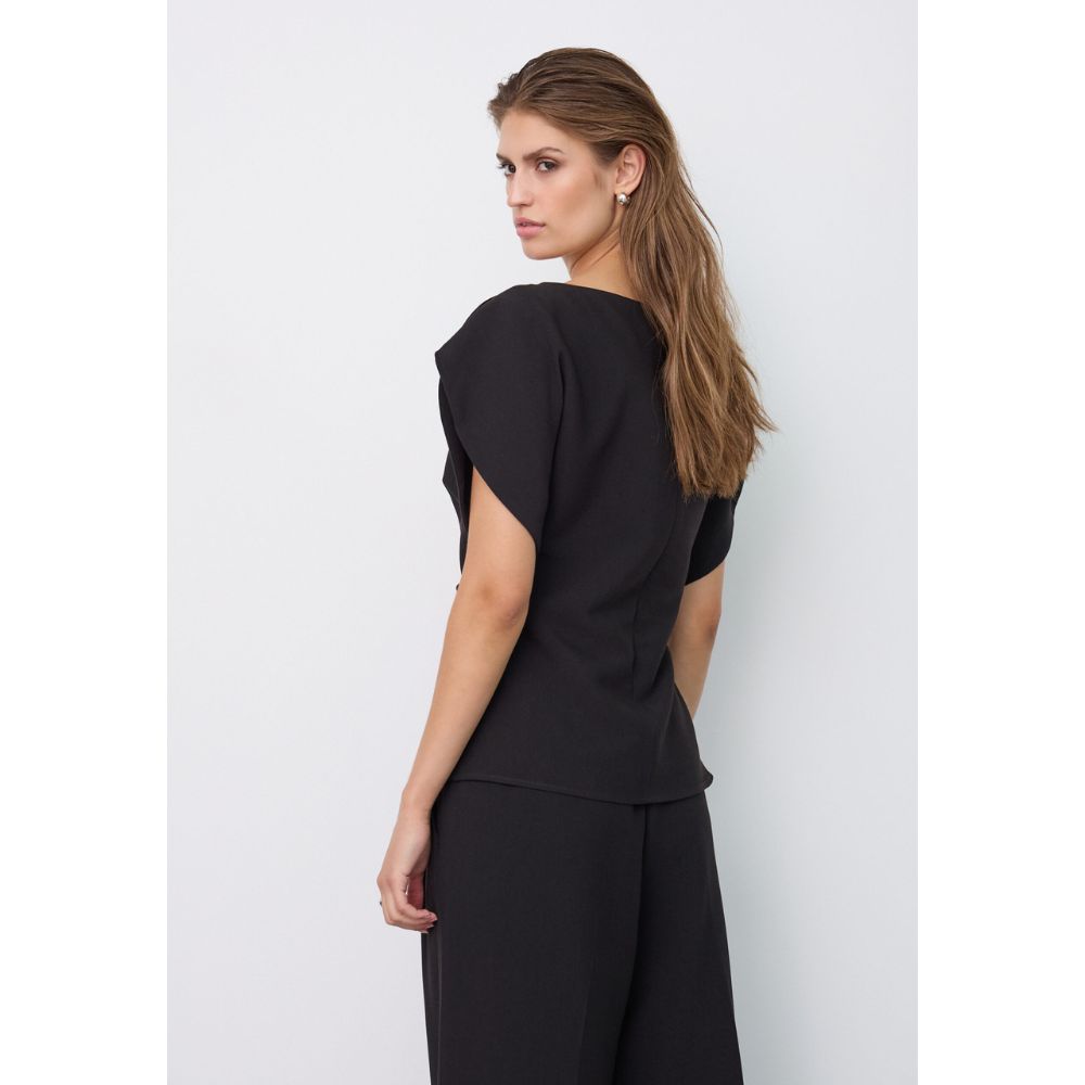 Co´coture Sort Acile Pleat Bluse