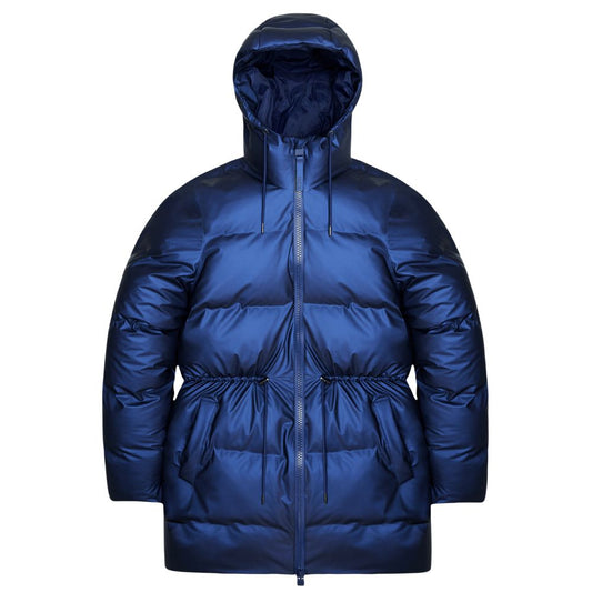 RAINS Blå Alta Long Puffer String W Jacket W3T4