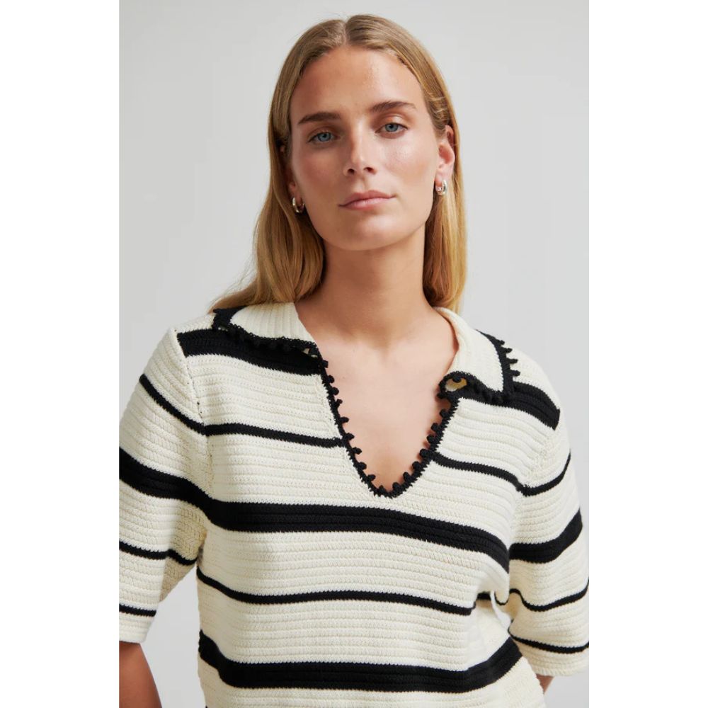 Second Female hvid/sort Susi Knit