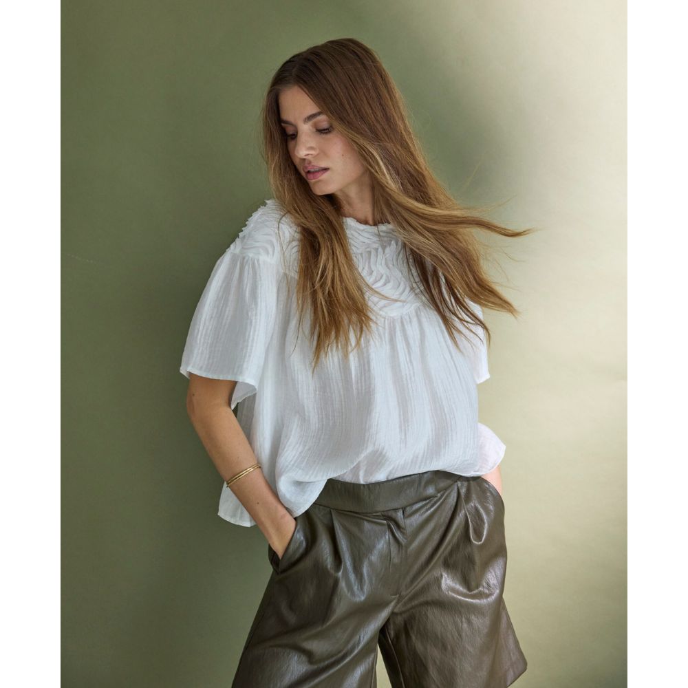 Co´Couture Hvid Tassy Flower Blouse