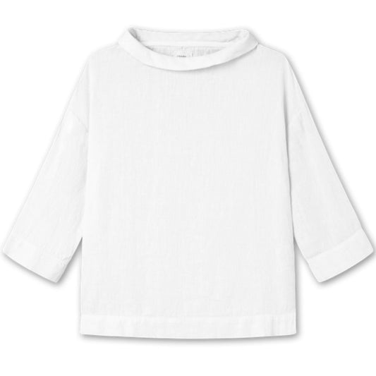 By Basics Hvid Blouse Med Krave