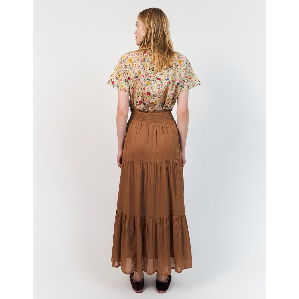 Lollys Laundry Camel Diamond Maxi Skirt