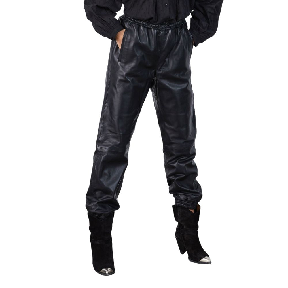 Lollys Laundry Sort Skind Bukser