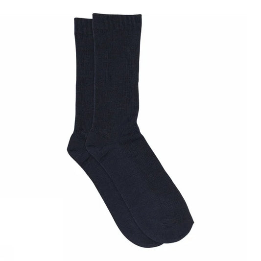 MP Navy Fine Wool Rib Socks