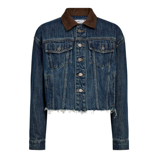 L'AMITIE Denim Blue Denize Crop Jacket