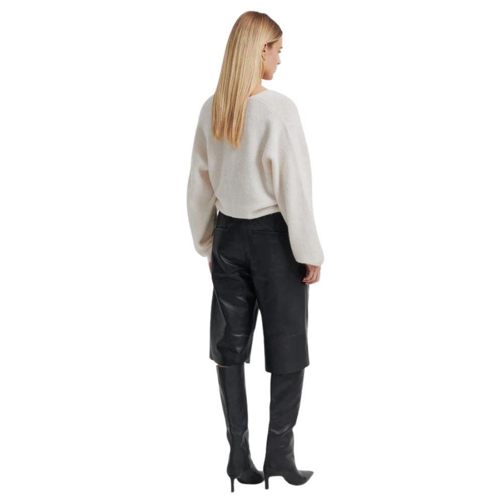 Second Female Sort Letho Leather Shorts