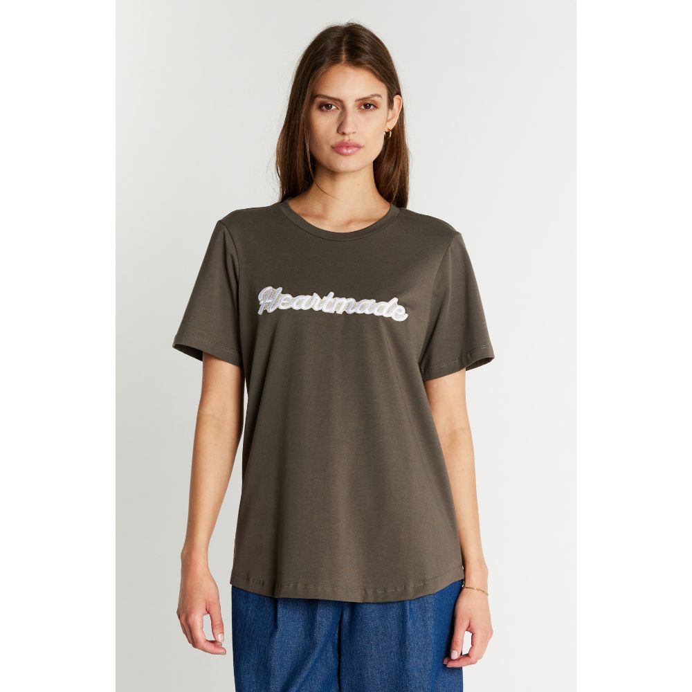 Heartmade Brun Efia Logo Tee