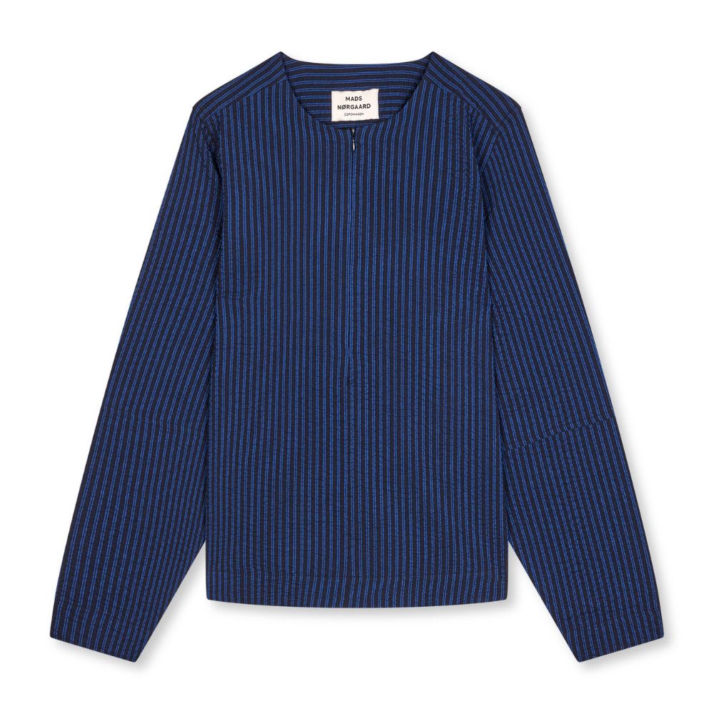 Mads Nørgaard Blå Soft Crease Julie Blouse