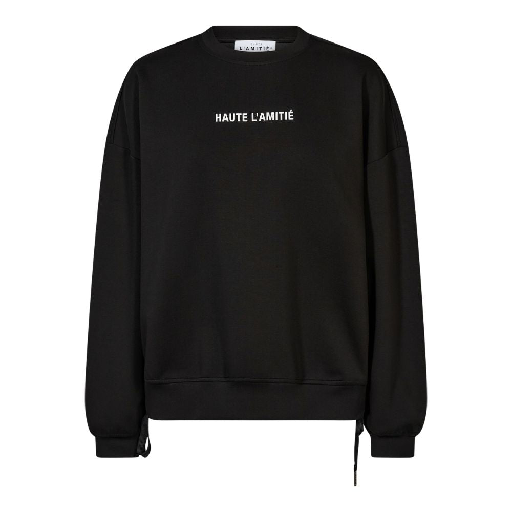 L'AMITIÉ Black New Studio Tie Sweat