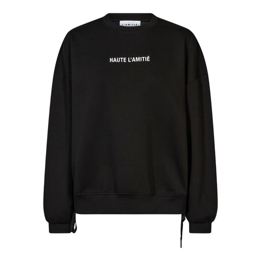 L'AMITIÉ Black New Studio Tie Sweat