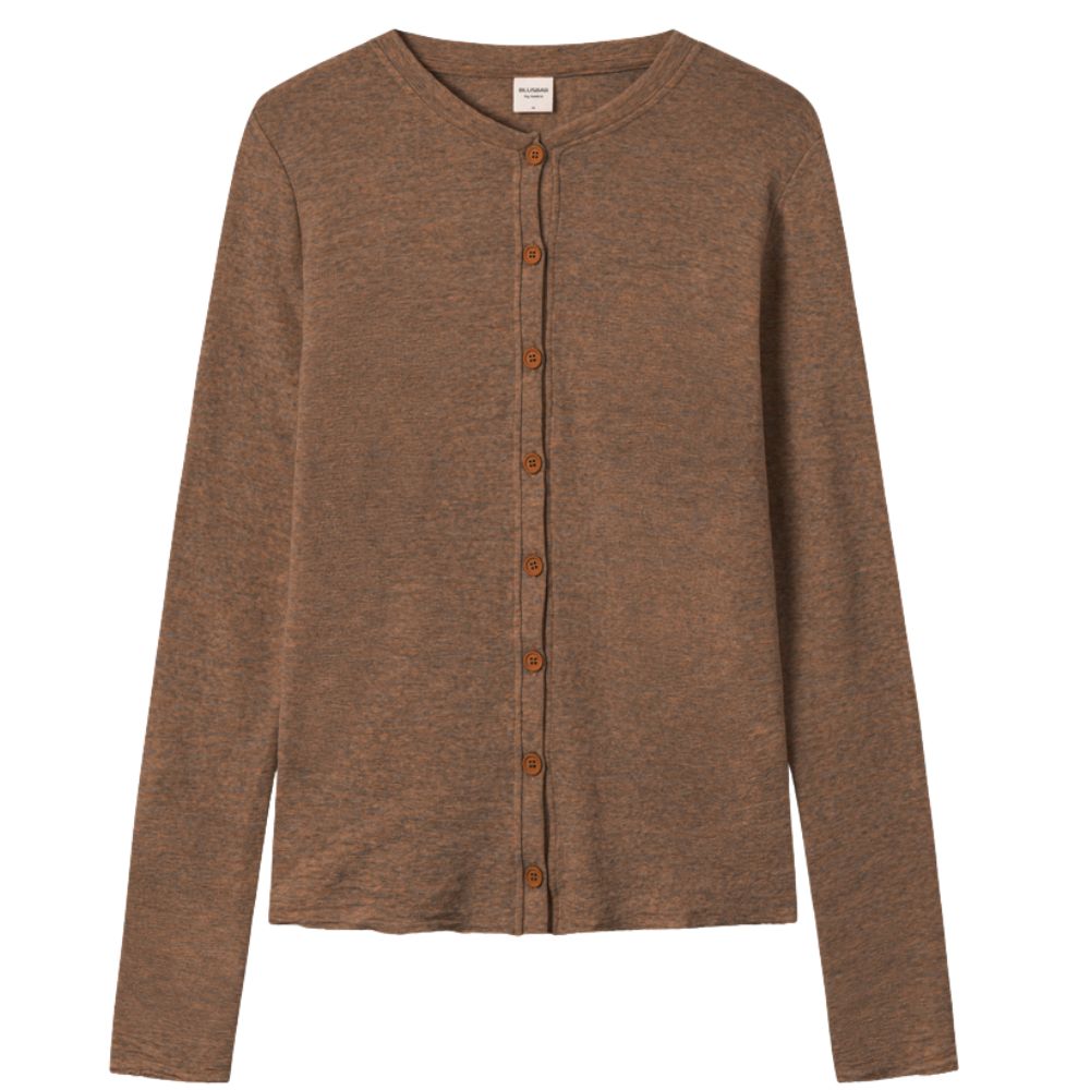 By Basics Camel Cardigan