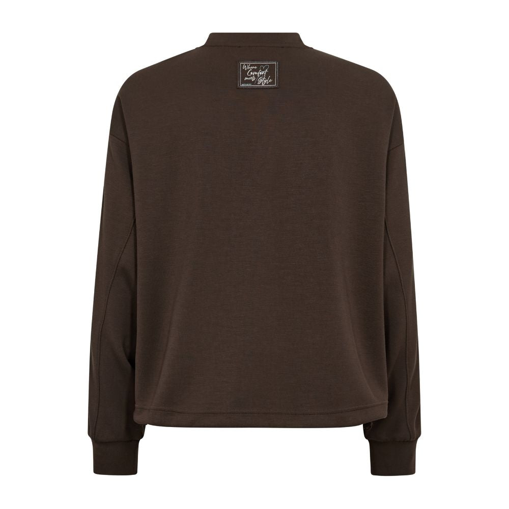 Mos Mosh Brun Ardie Sweat Cardigan