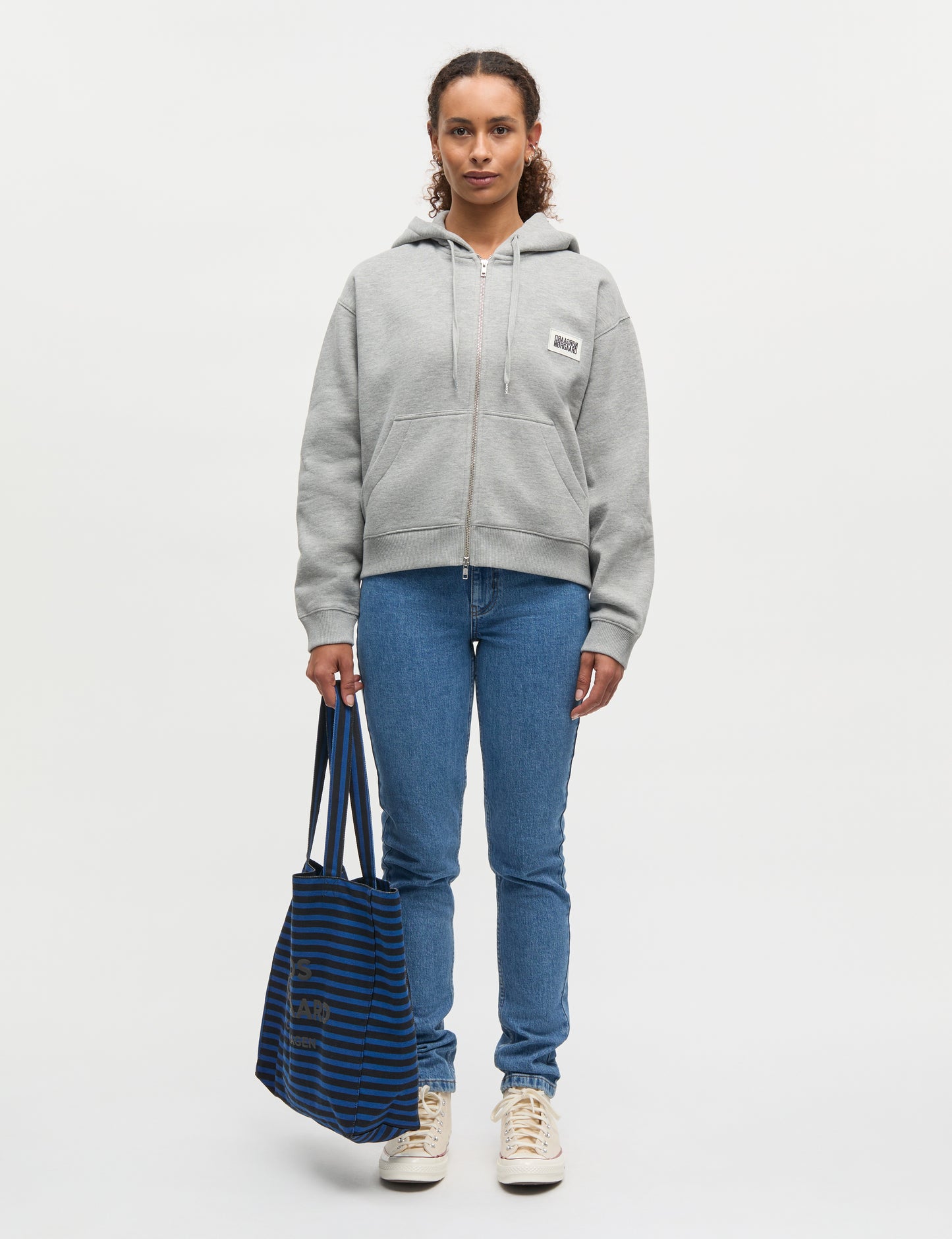 Mads Nørgaard Grey Melange Bobo Hoodie