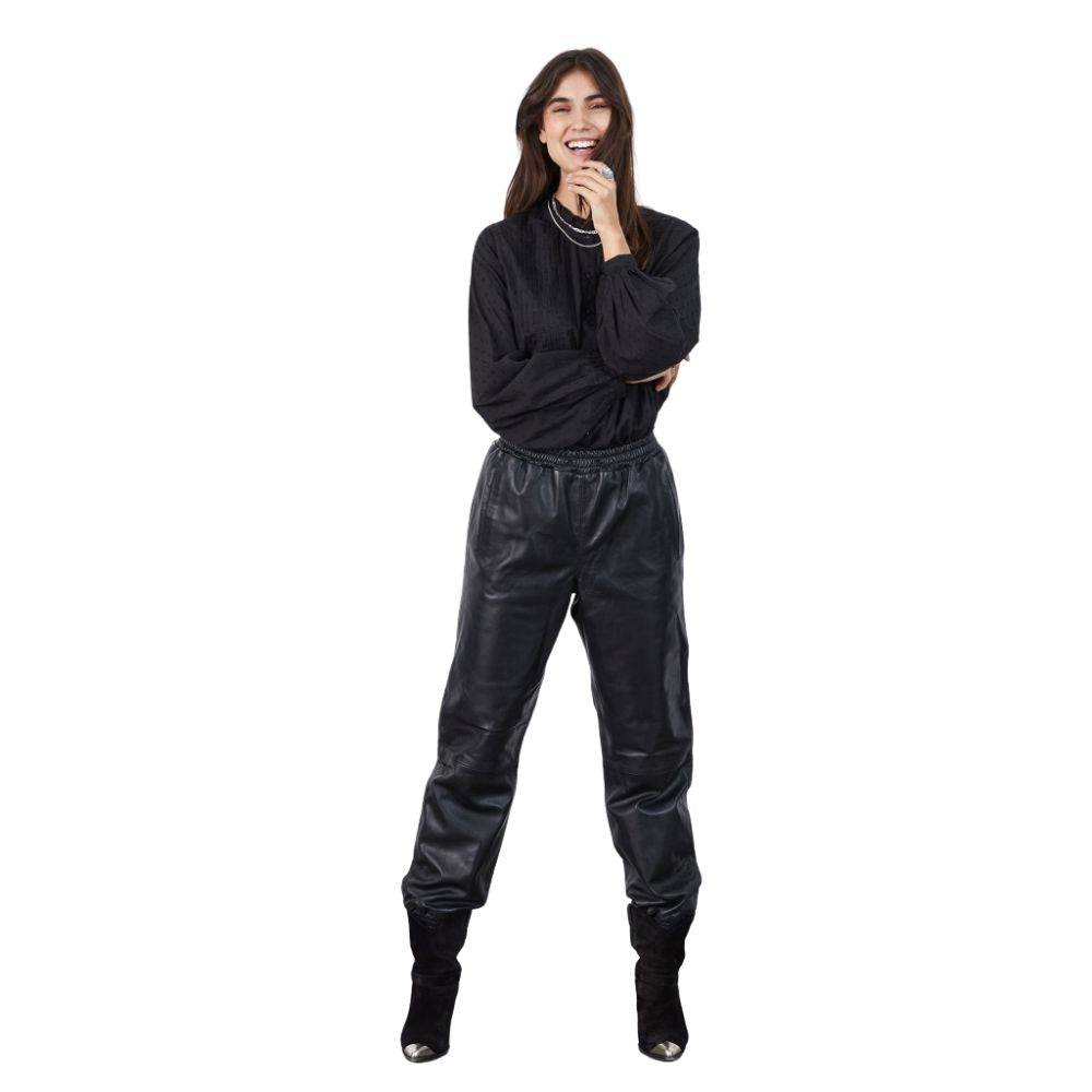 Lollys Laundry Sort Skind Bukser