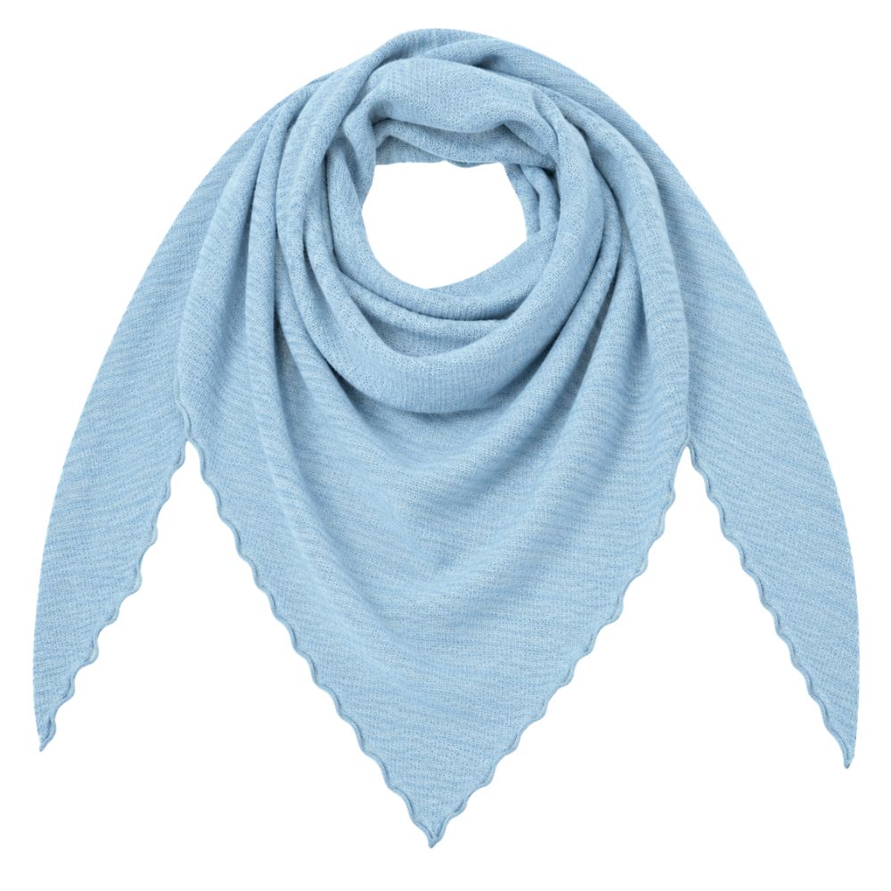 By Basics Sky Blue Melange Shawl Cu