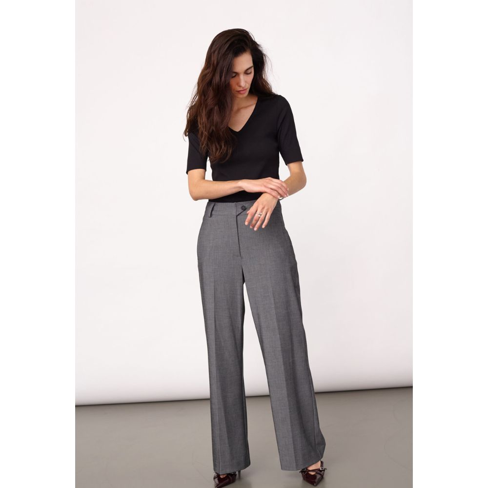 Co'Couture Mid Grey Jacky Wide Pant