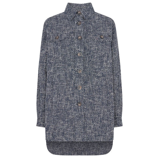 Mos Mosh Salute Navy Mel Rian Aletta Shirt Jacket