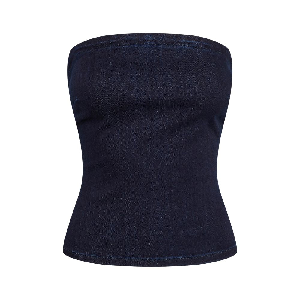 My Essential Wardrobe Dark Blue Ayo Denim Top