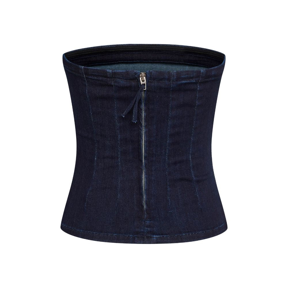 My Essential Wardrobe Dark Blue Ayo Denim Top