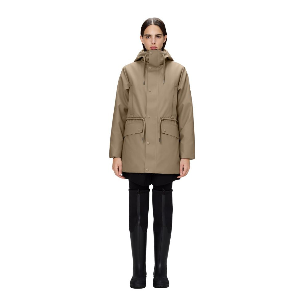 Rains Beige Nome String W Parka