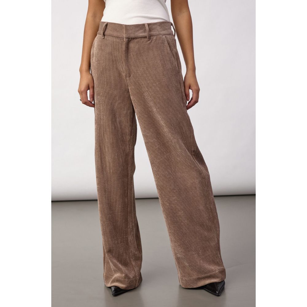 Co'Couture Walnut Daisy Cord Pant