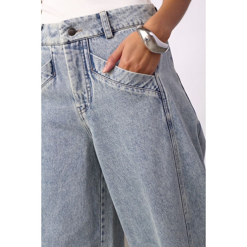 Co`Couture Denim Jackson Barrel Jeans