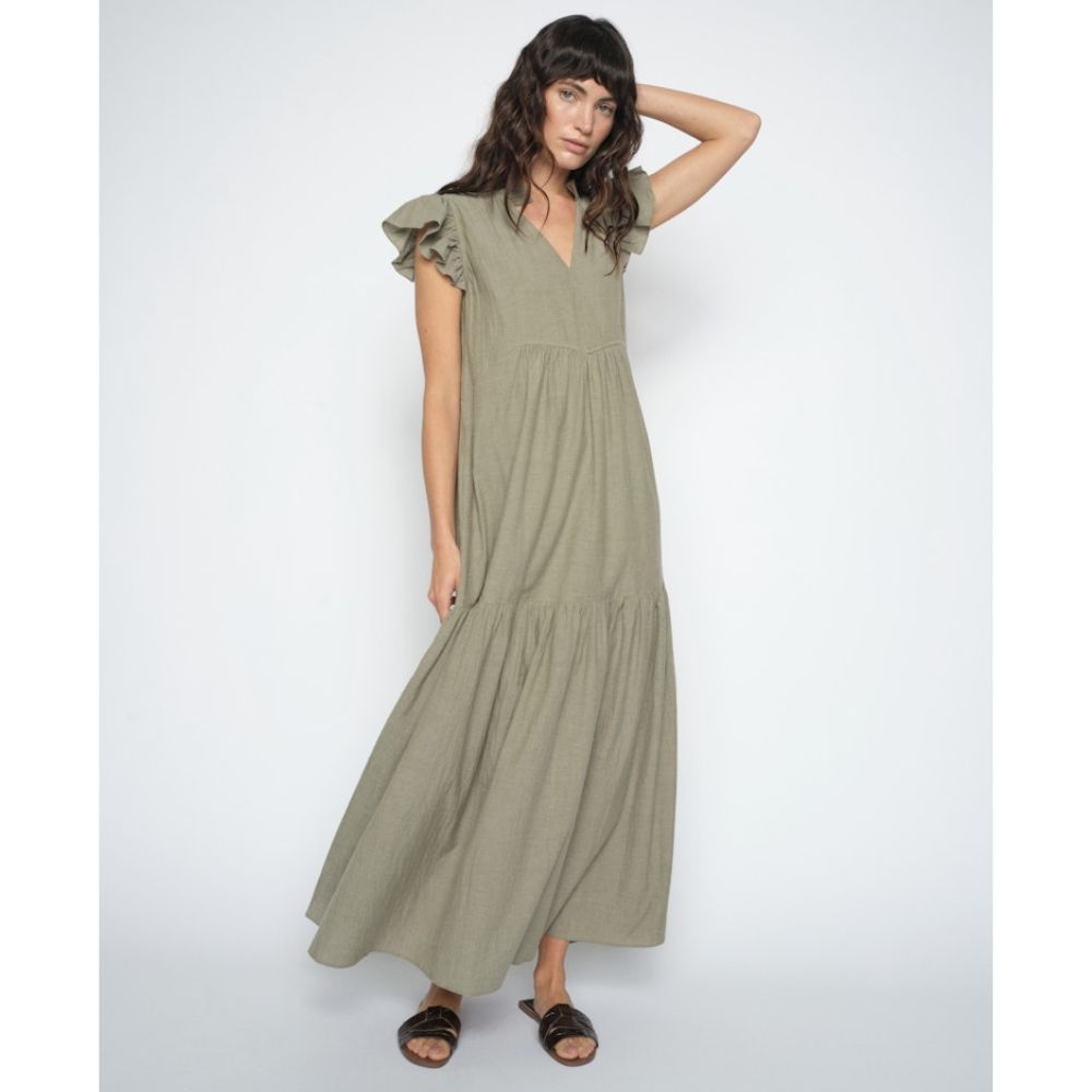 Mos Mosh Olive Waldy Izha Dress