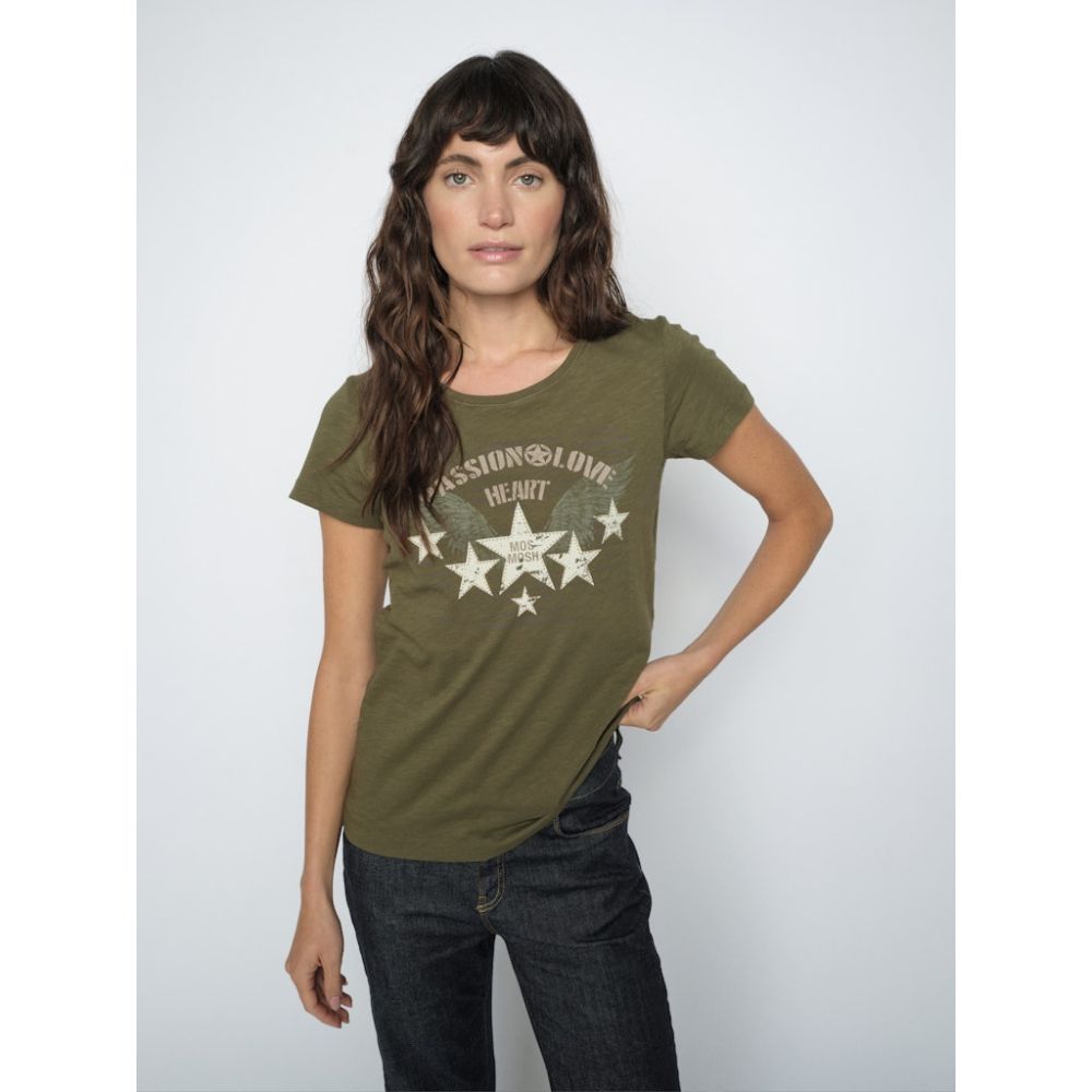Mos Mosh Olive Zibba Tee