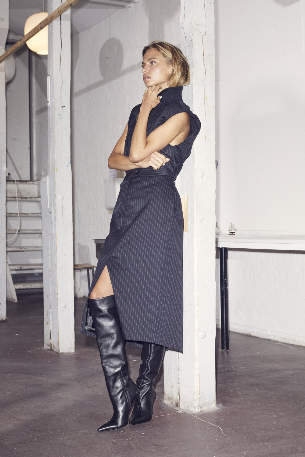 Co'Couture Dark Grey Ida Pencil Skirt