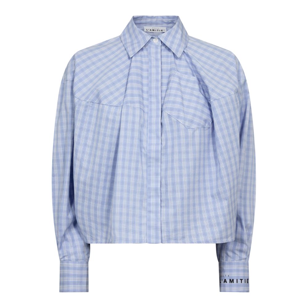 L'amitié Pale Blue Sophie Check Shirt