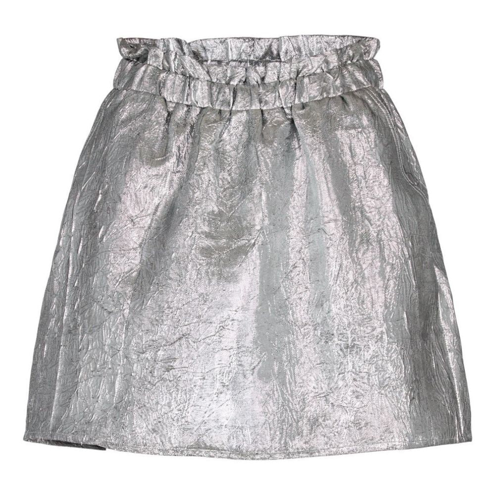 Co'Couture Silver Vina Metallic Skirt