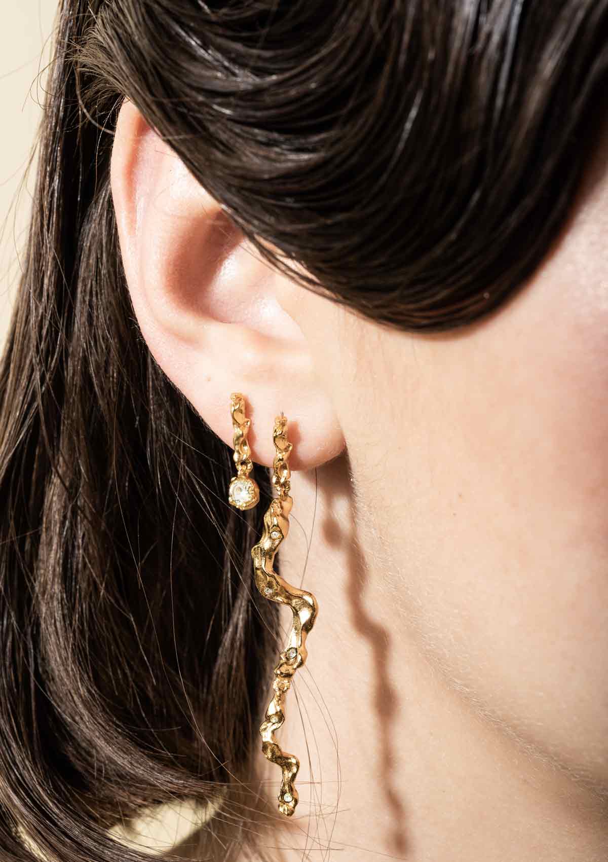 House Of Vincent Gold Nightfall Earrings Gilded