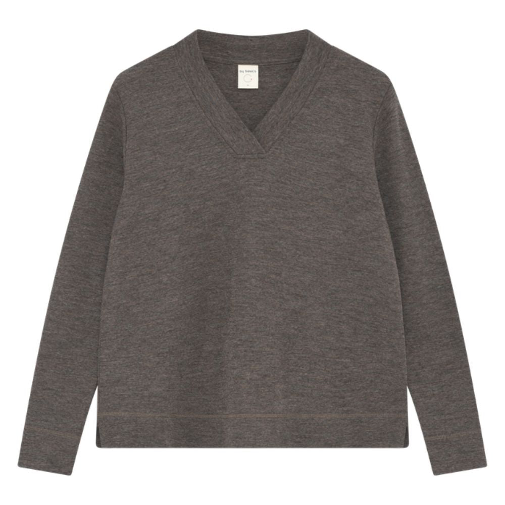 By Basics Brun V-Hals Blouse