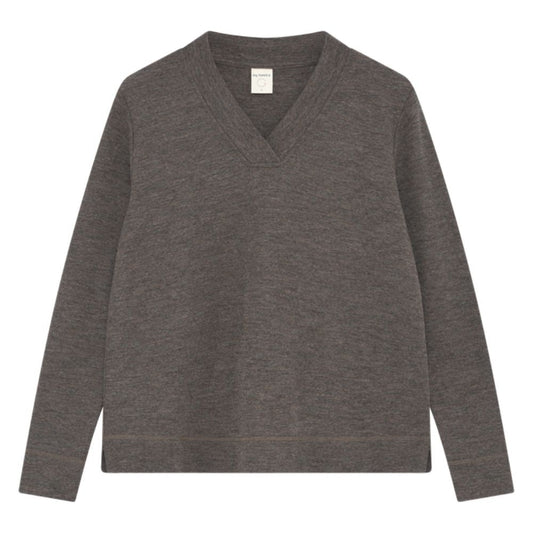 By Basics Brun V-Hals Blouse