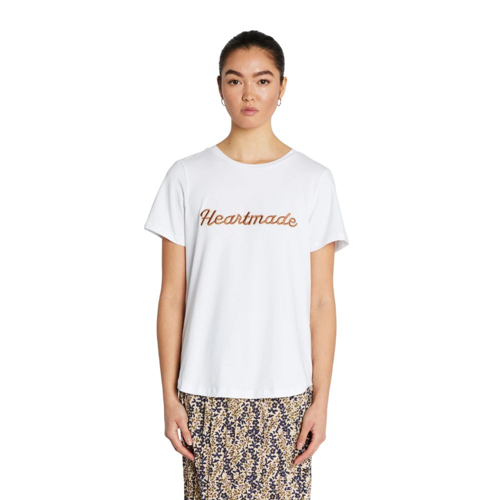 Heartmade Hvid Efia logo T-shirt