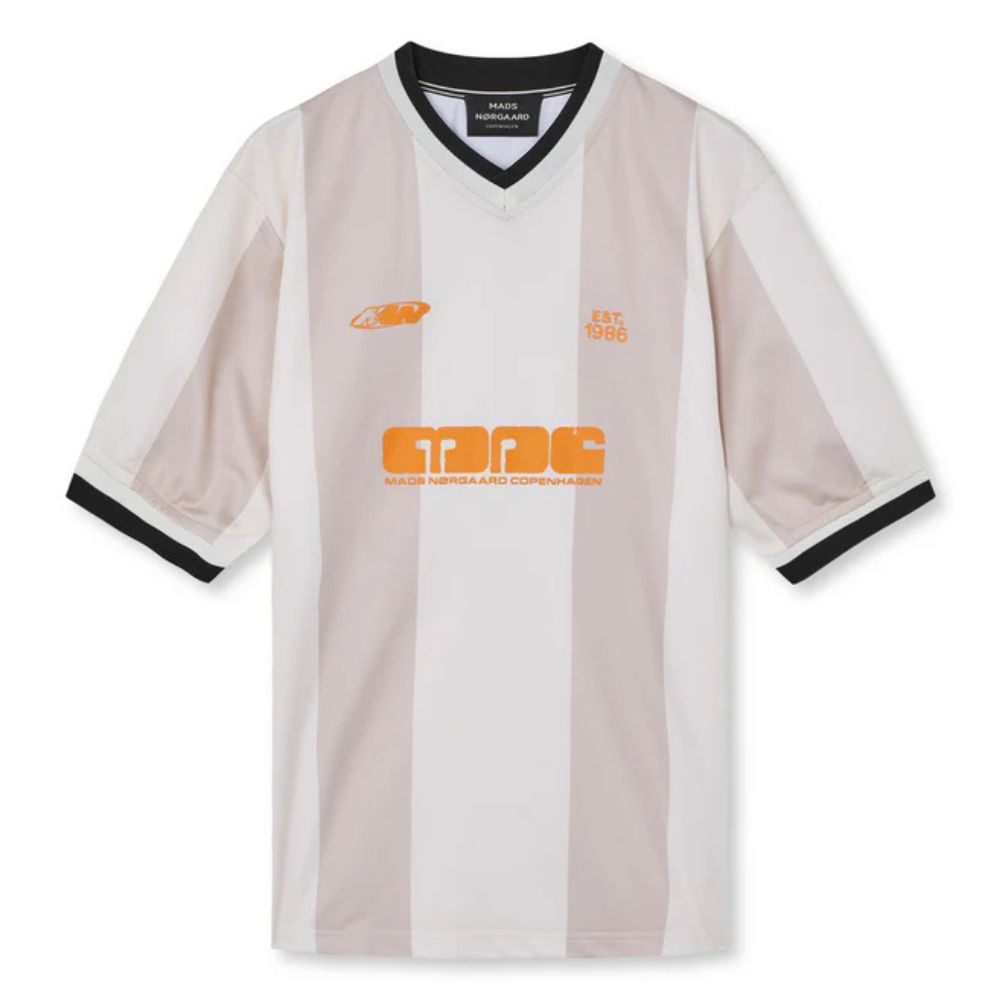 Mads Nørgaard Beige Sport Football Tee
