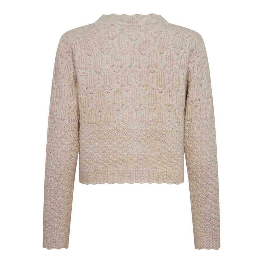 Co´Couture Bone Pointelle Cardigan