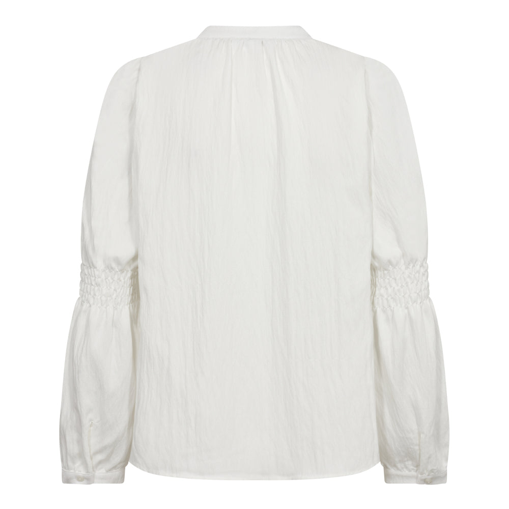 Co´Couture White Sueda Smock Sleeve