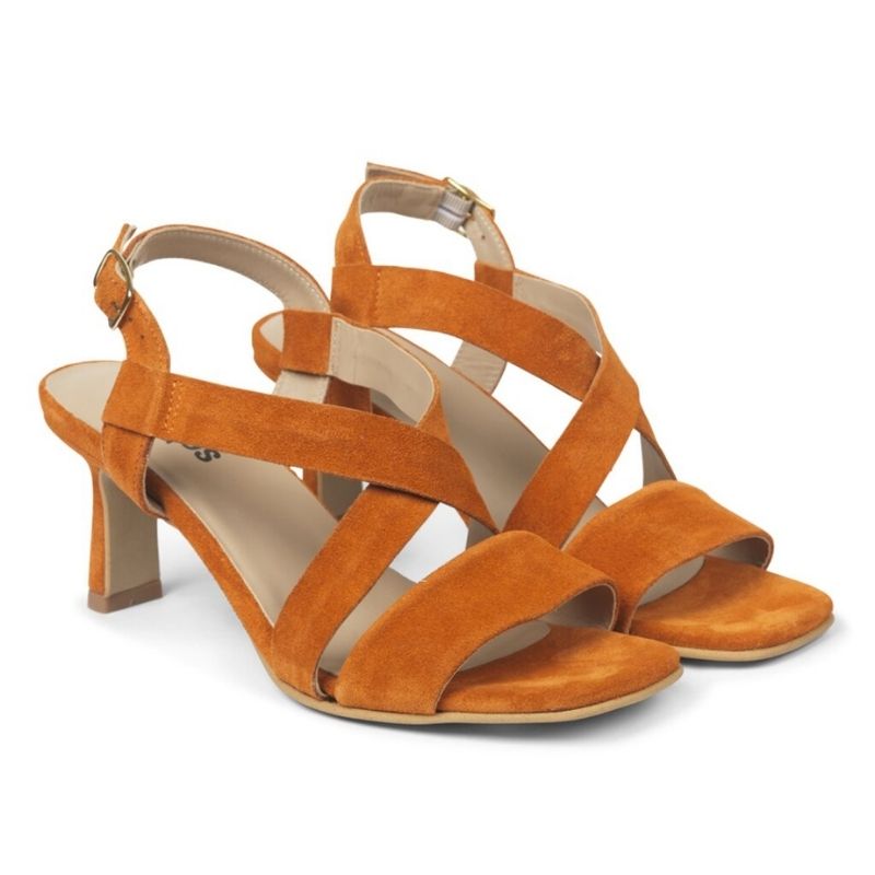 Angulus Orange Sandal Med Hæl