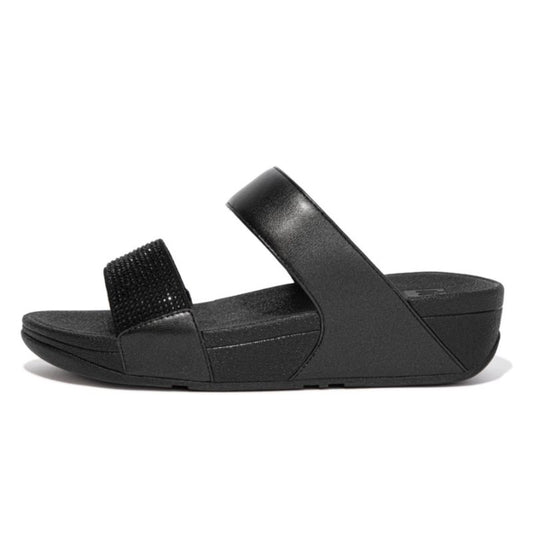 FitFlop Black Lulu Crystal Slide