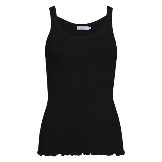 Coster Copenhagen Black CC Heart Silk Camisole