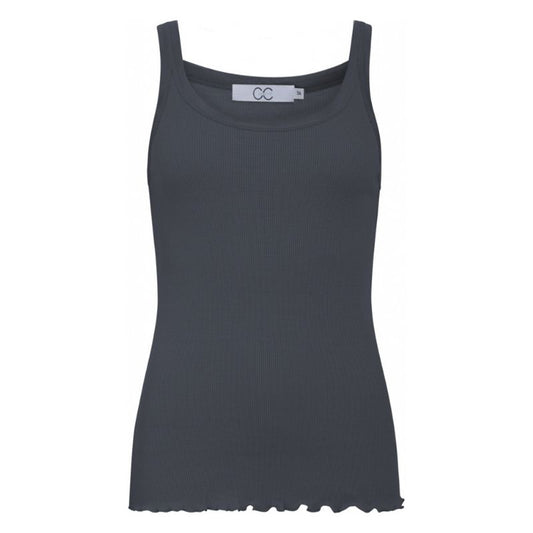 Coster Copenhagen Dark Stone Grey CC Heart Silk Camisole